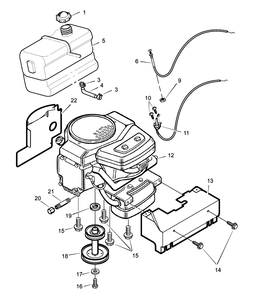 Part Location Diagram of 093191E701 Murray Shield Assembly, Heat